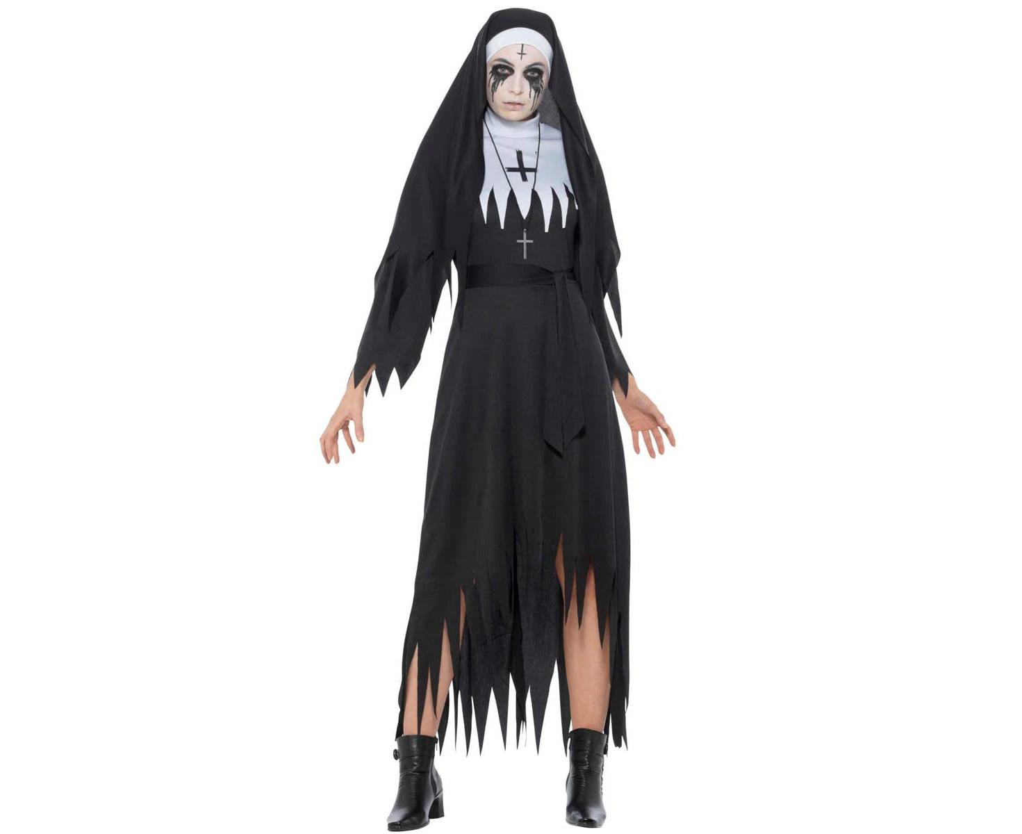 Possessed Demon Nun Womens Halloween Costume