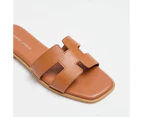 Target Womens Stitch Edge Strap Flat Sandal - Heidi II