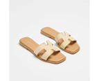 Target Womens Stitch Edge Strap Flat Sandal - Heidi II