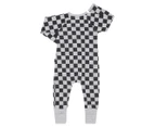 Bonds Baby/Toddler Zip Wondersuit - Check It Out/Black/Grey Marle