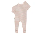 Bonds Baby Newbies Rib Zippy Suit - Dust/Mascarpone