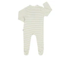 Bonds Baby Newbies Rib Zippy Suit - Sandbar Green/Mascarpone