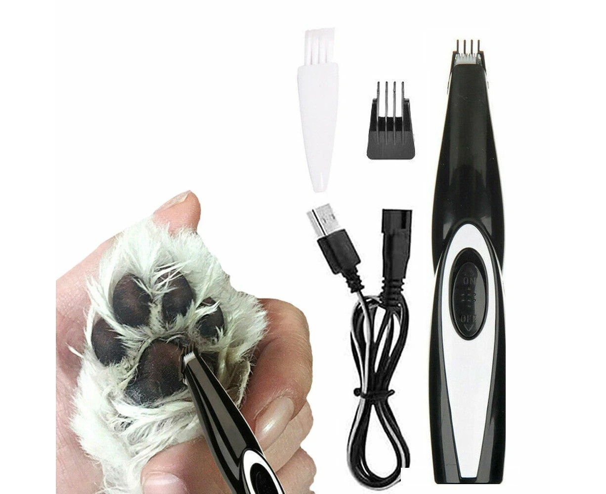 2 in 1 Electric Pet Hair Grooming Clippers Kit USB Rechargeable Cordless Dog Paw Hair Trimmer