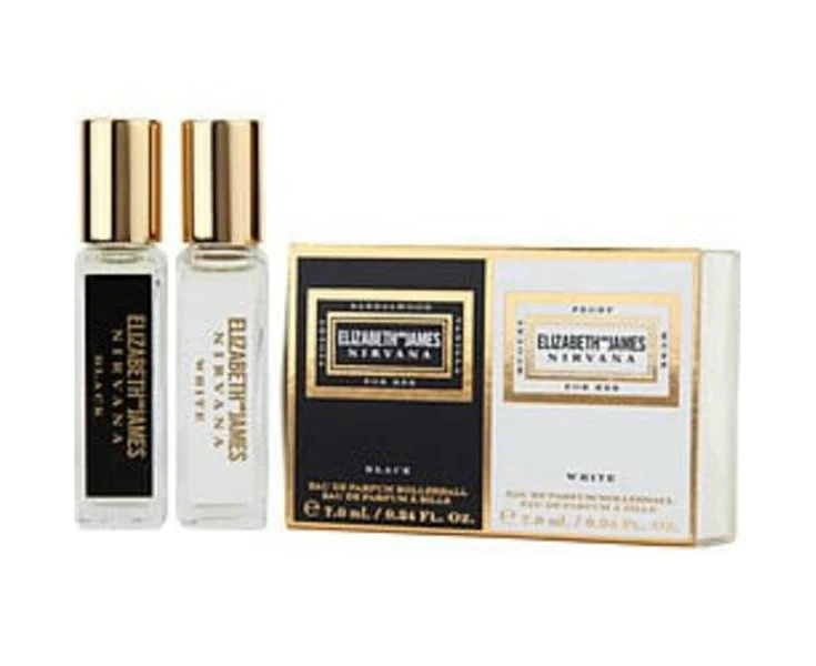 Nirvana Variety By Elizabeth And James 2 Piece With Nirvana Black & Nirvana White And Both Are Eau De Parfum Rollerball 0.24 Oz Mini For Women