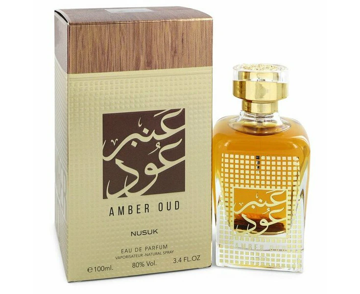 Nusuk Amber Oud Eau De Parfum Spray 3.4 Oz For Women