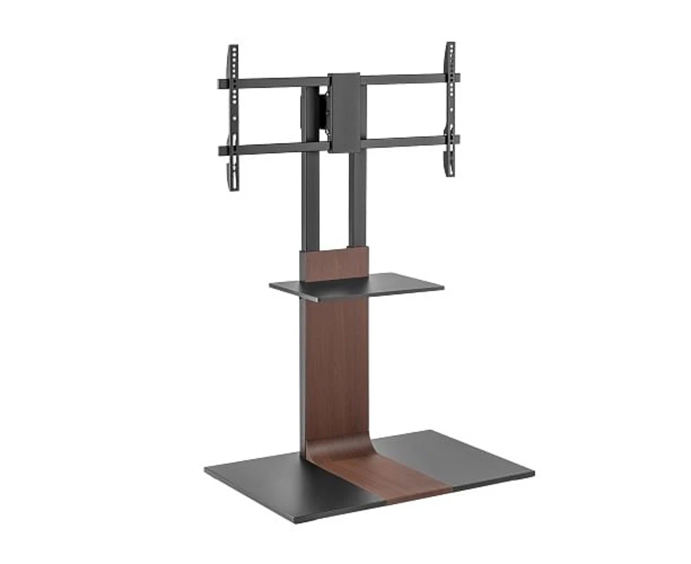 Brateck Heavy Duty Modern Tv Floor Stand W/ Equipment Shelf 45 90“