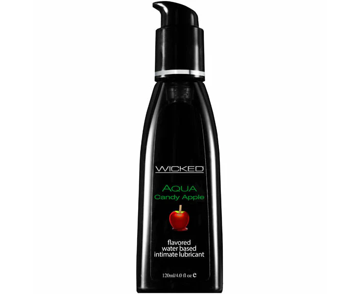 120 Ml Wicked Aqua Candy Apple Flavoured Water Based Lubricant