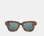 Ray-Ban Unisex State Street RB2186 Sunglasses - Havana/Transparent Brown/Dark Grey