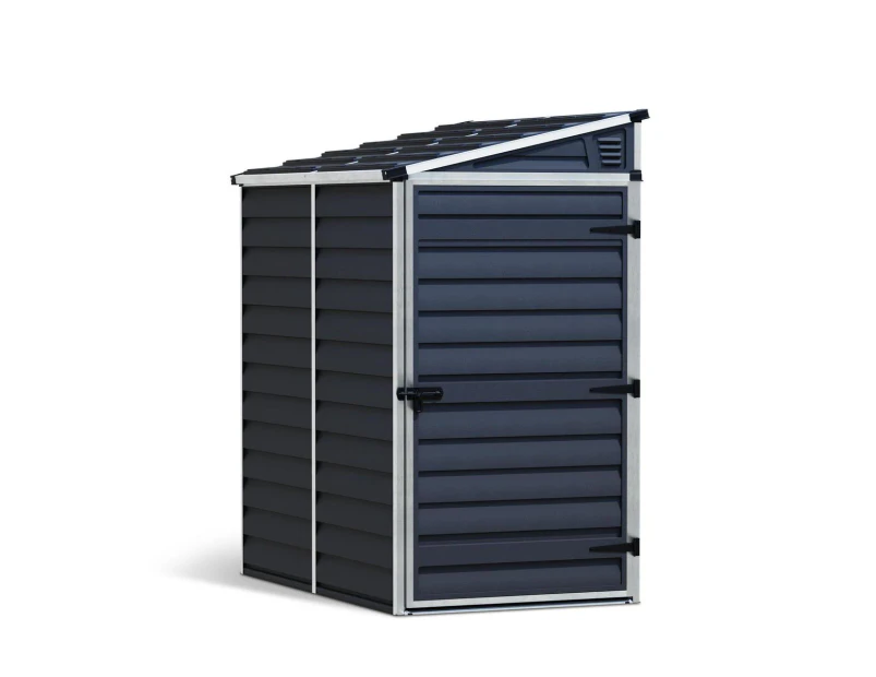 CANOPIA | Pent 1.2X1.8 Lean-To Storage and Bike Shed Midnight Grey