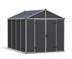 CANOPIA | Rubicon 2.4X3 Ultra Durable outdoor Storage Shed for garden Dark Grey