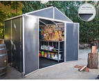 CANOPIA | Rubicon 2.4X2.4 Ultra Durable outdoor Storage Shed for garden Dark Grey