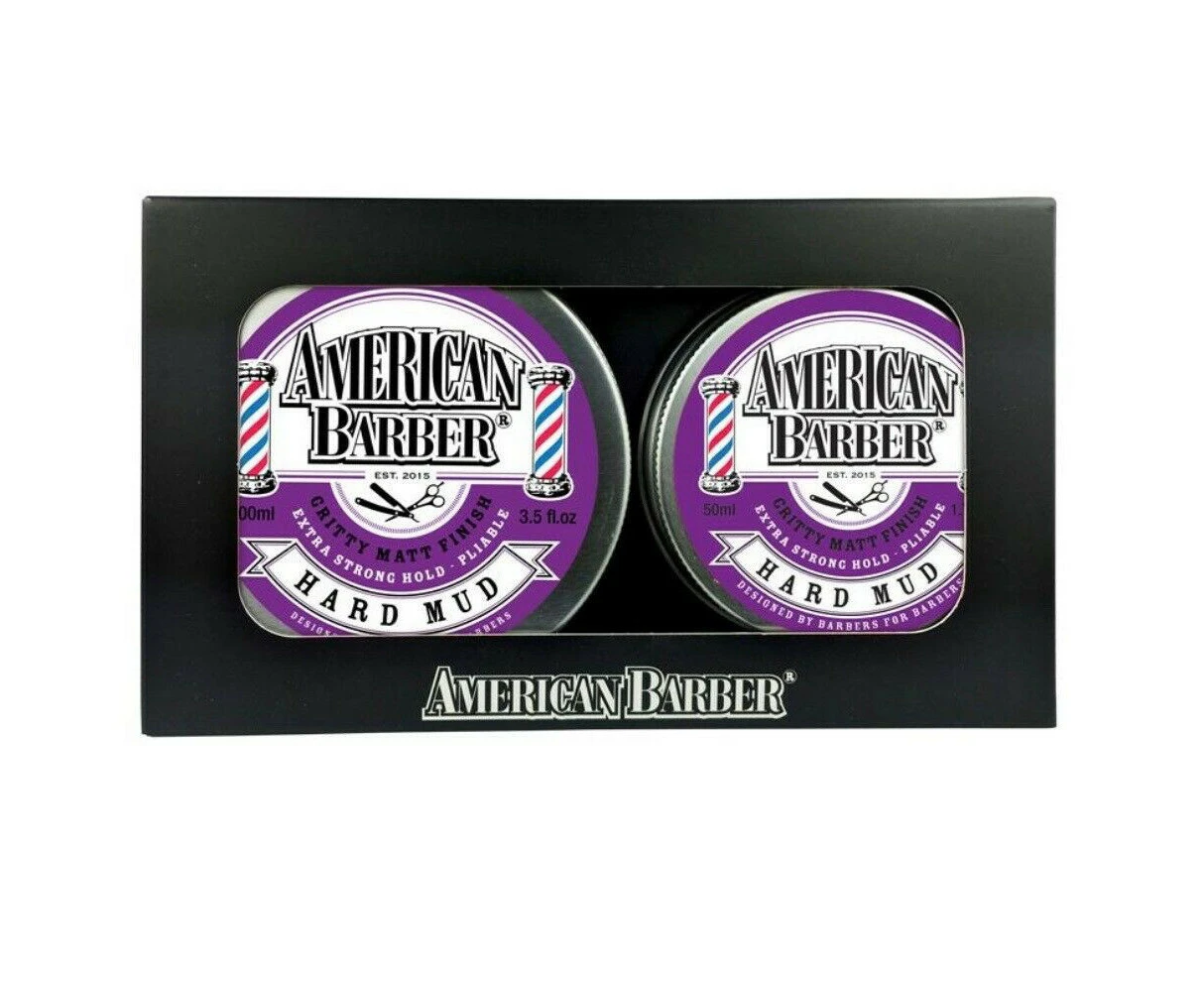 American Barber Hard Mud 100ml & 50ml Duo Pack