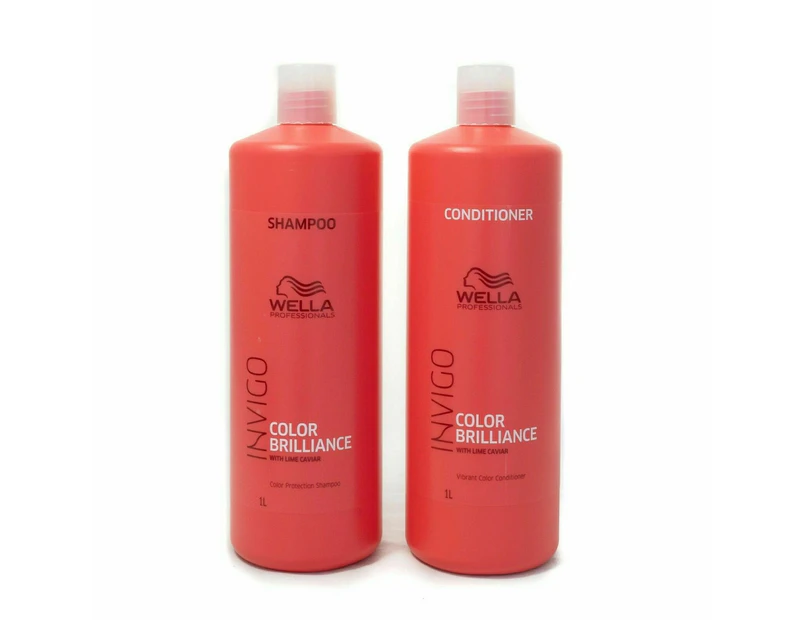 Wella Invigo Color Brilliance Duo Shampoo & Conditioner 1 Litre Duo