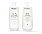 Goldwell Dualsenses Rich Repair Restoring Shampoo & Conditioner Litre Duo