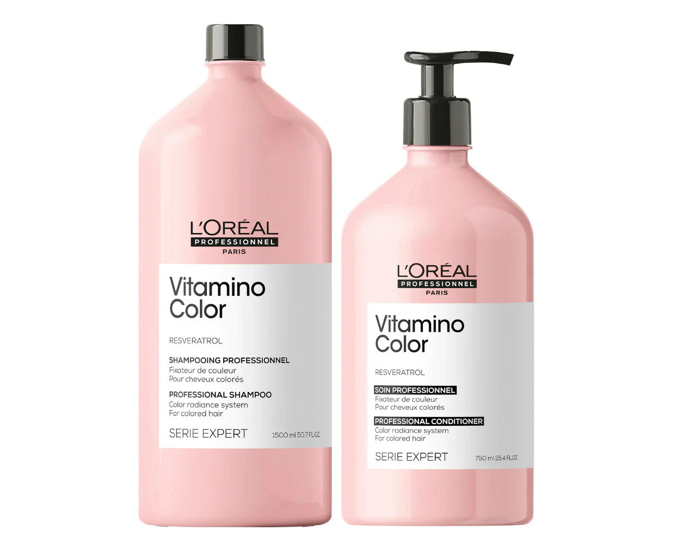 L'Oreal Professionnel Vitamino Colour Shampoo 1500ml & Conditioner 750ml Duo