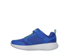 Skechers Boys' GOrun 400 V2: Goltran Sneakers - Blue/Lime