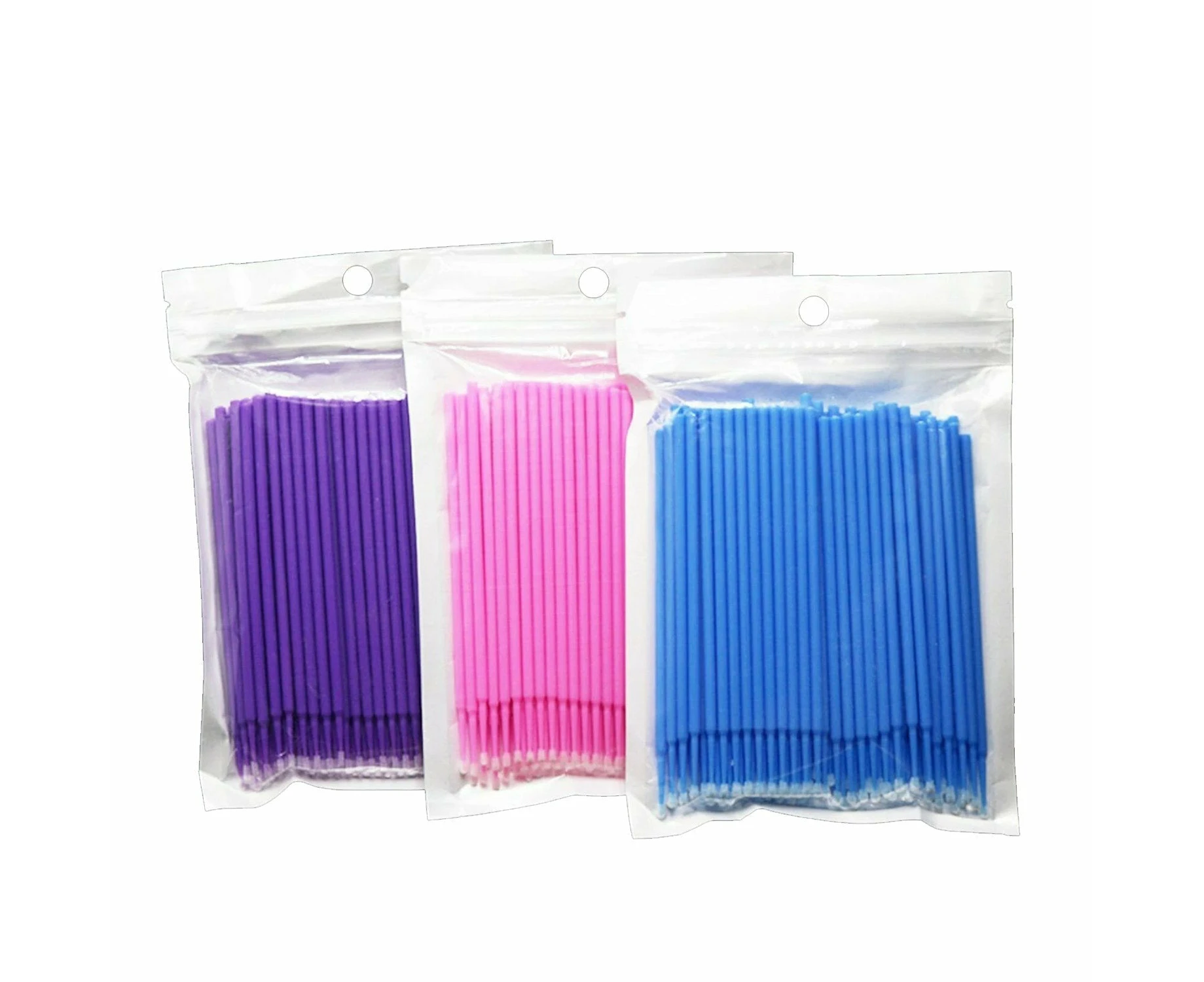 Disposable Eyelash Swab Applicator Micro Brush - 100pcs - 2mm Green