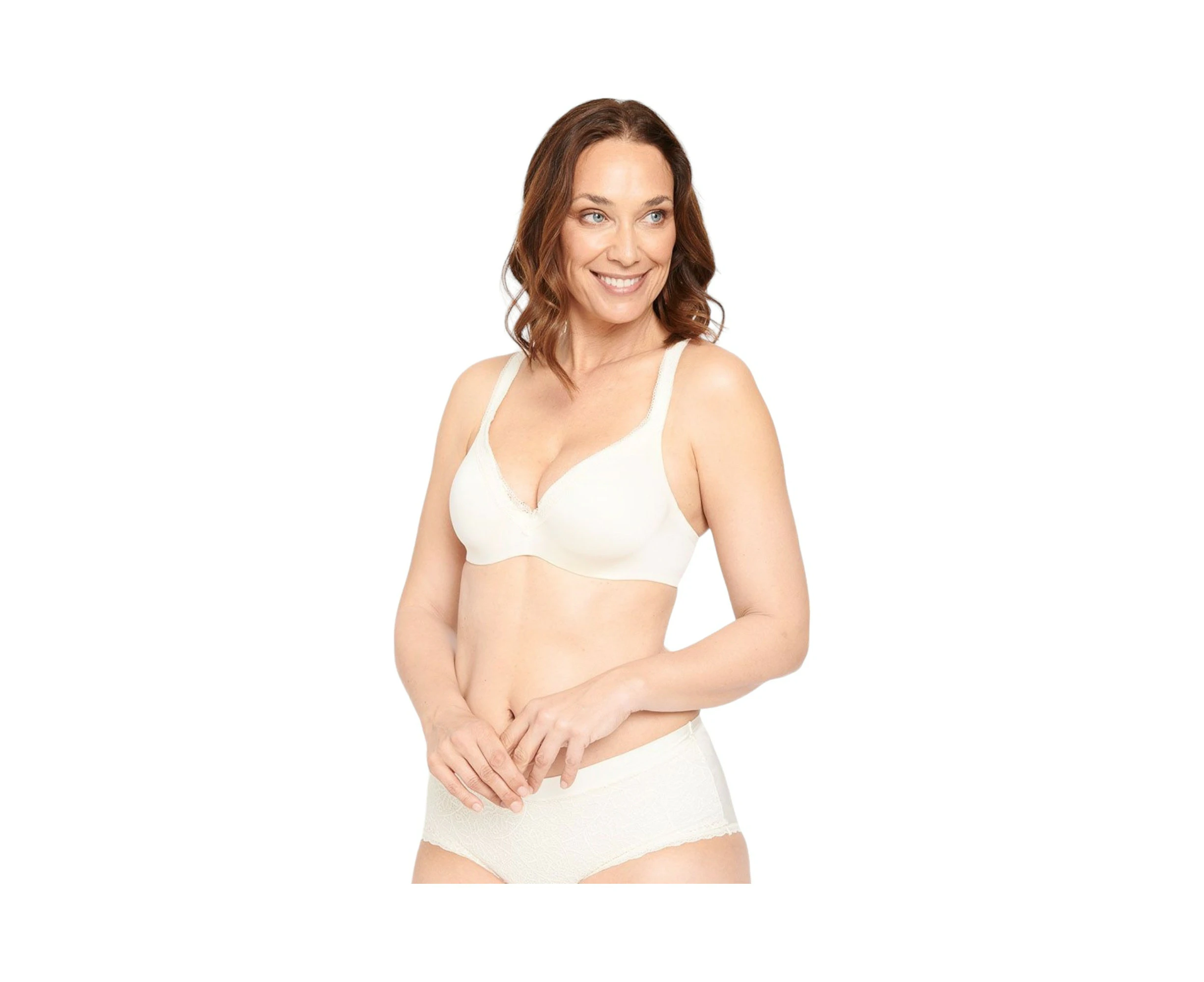 Berlei Womens Barely There Luxe Contour Bra Ivory Elastane/Nylon