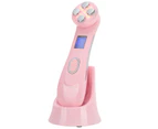 EMS 6 Color LED Photon Light Therapy Face Machine Skin Rejuvenation AntiWrinkle Machine(Pink )