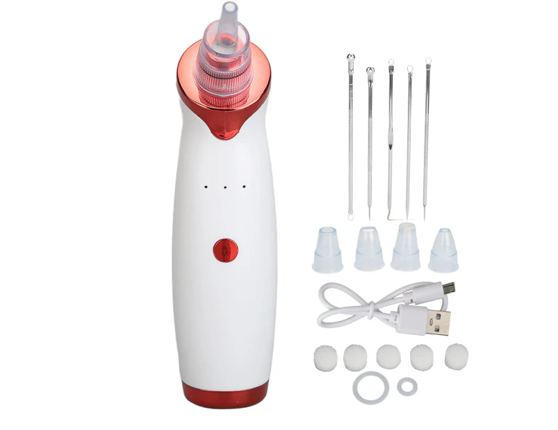 Electric Pore Vacuum Pimple Extractor Rechargeable Massaging Smart Facial Blackhead Suction Device