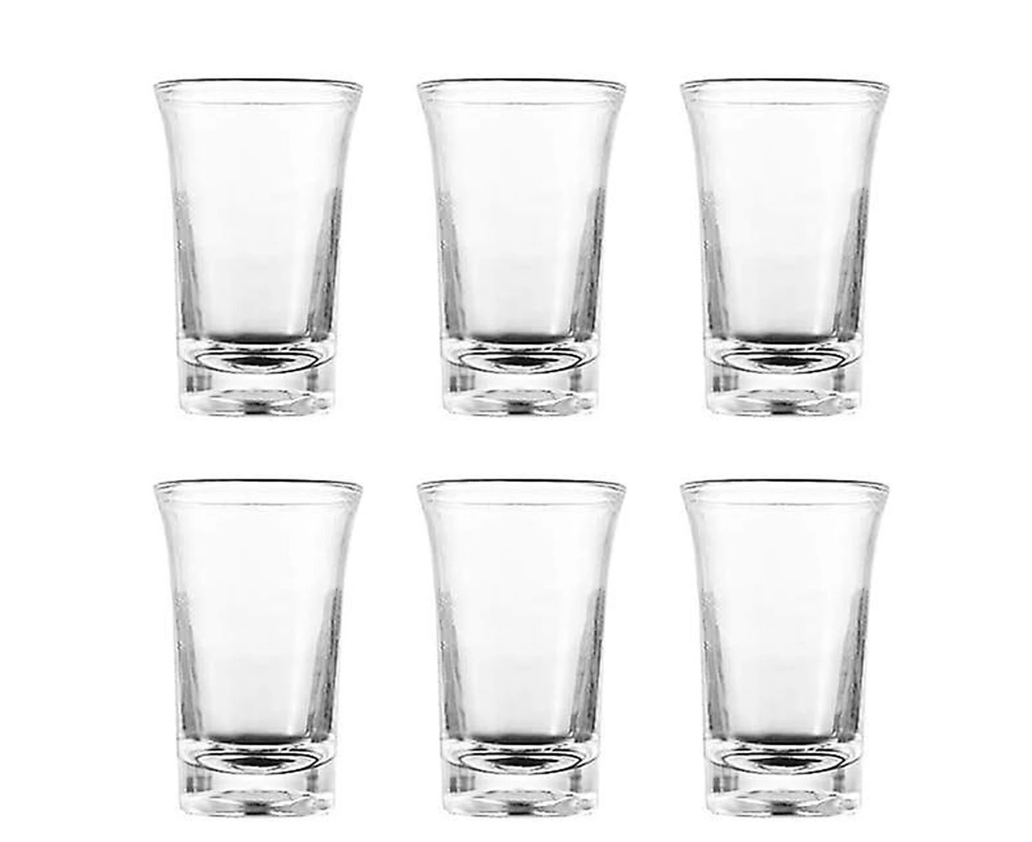 6 Pieces Glass Beakers, Shot Glass Beakers (Acrylic), 35 ml Glass Shot Glass