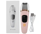 Ultrasonic Skin Scrubber LCD Blackhead Removal Face Cleaning Skin Scrubber Lifting MachinePink