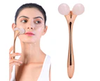 Face Roller Massager V Face Lifting Tightening Face Slimming Roller Massager (Rose Gold)