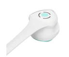 Electric Body Brush 3 Levels Speed Long Handle Exfoliating IP67 Waterproof Removable Rotating Body Shower Scrubber White