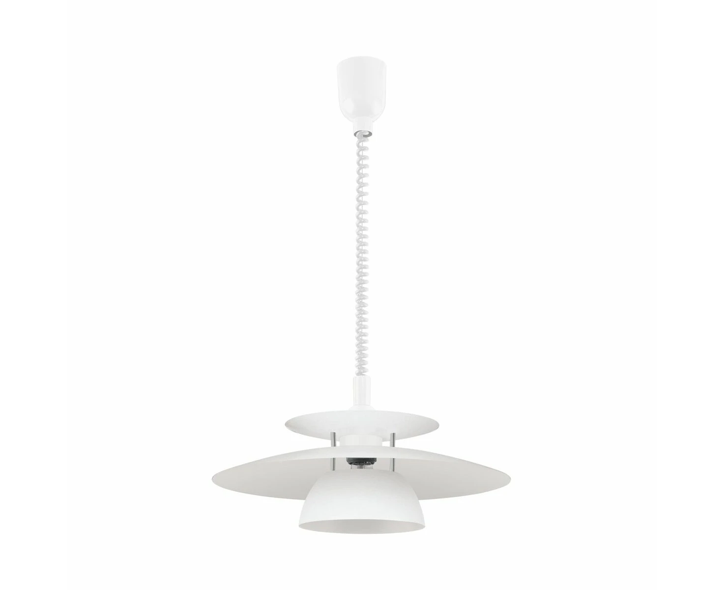 Brenda Adjustable Height Ceiling Pendant Light in White