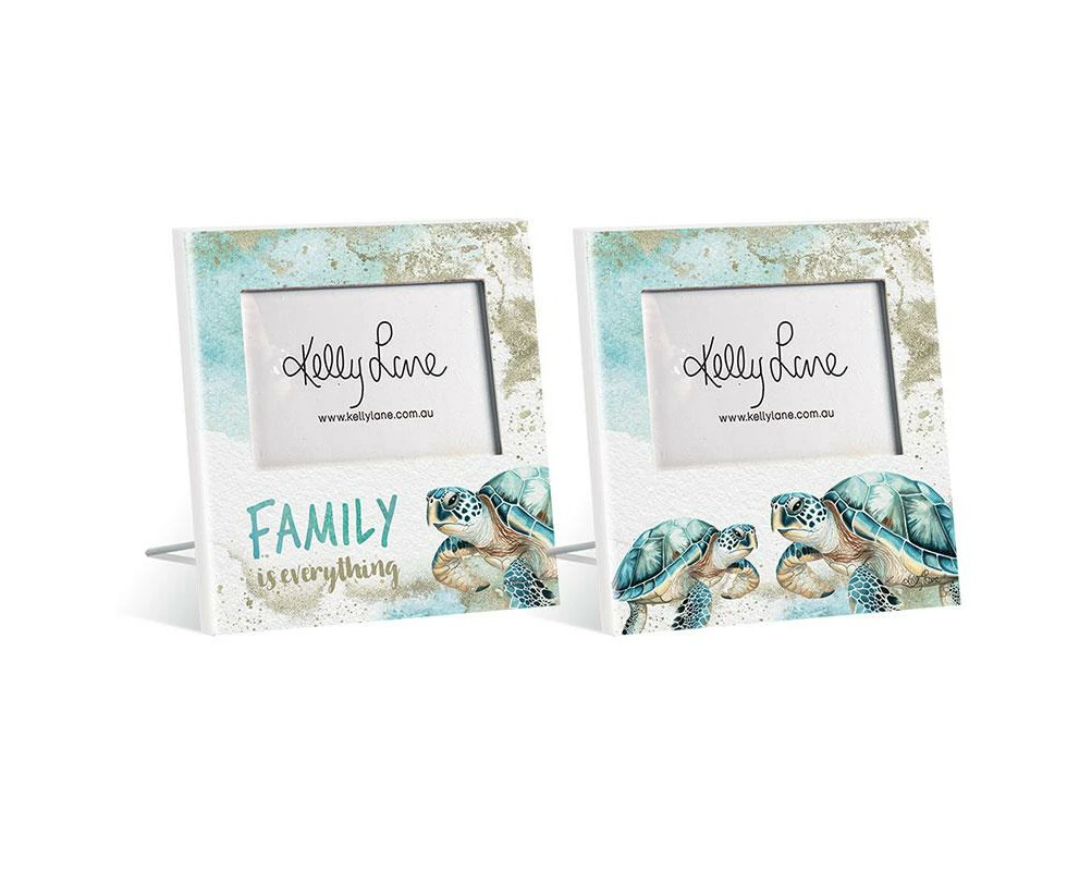 Kelly Lane | Aqua Turtle Photo Frame - 2 Pieces - 20x20cm