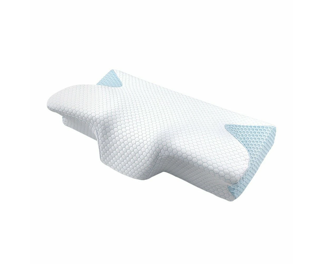 COMFEYA Cervical Neck Pillow for Pain Relief Sleeping - Orthopedic Contour Memory Foam Pillow with Cooling Pillow Covers