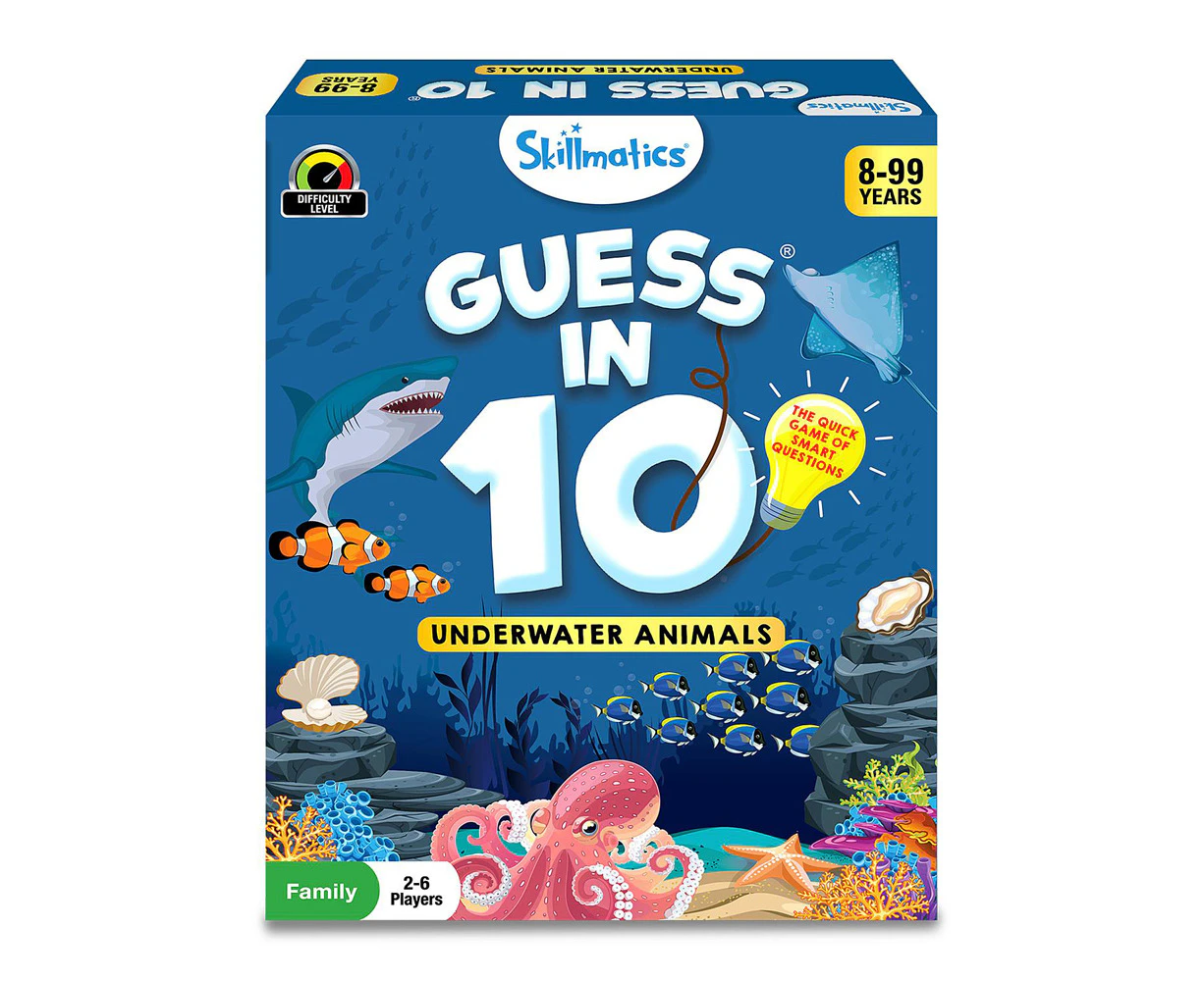 Skillmatics Guess in 10 Underwater Animals Kids/Childrens Interactive Toy 8+