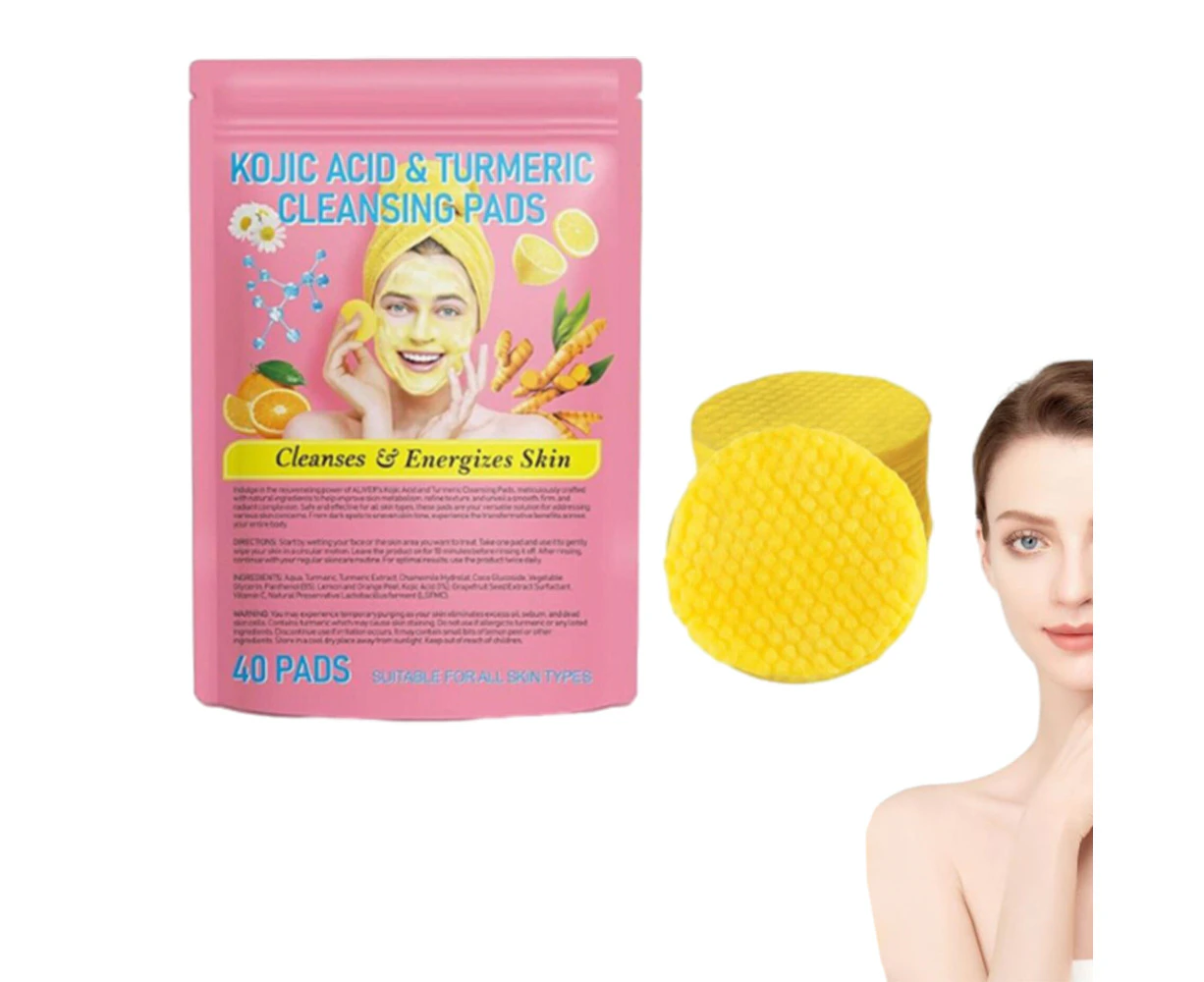 40Pcs Turmeric Cleansing Pad Deep Clean Pores