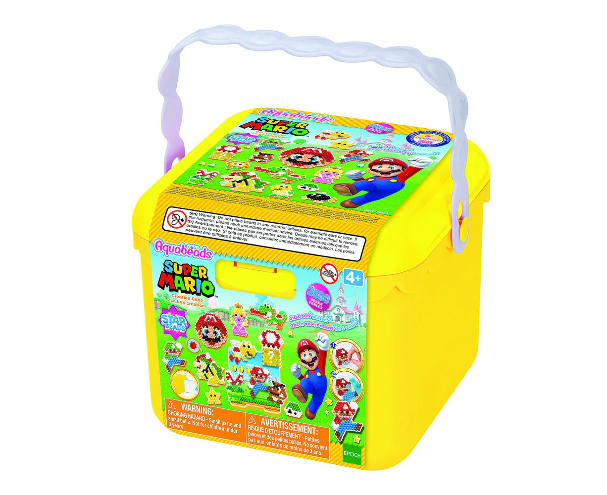 Aquabeads Super Mario Creation Cube Kids/Childrens Interactive Toy Playset 3+