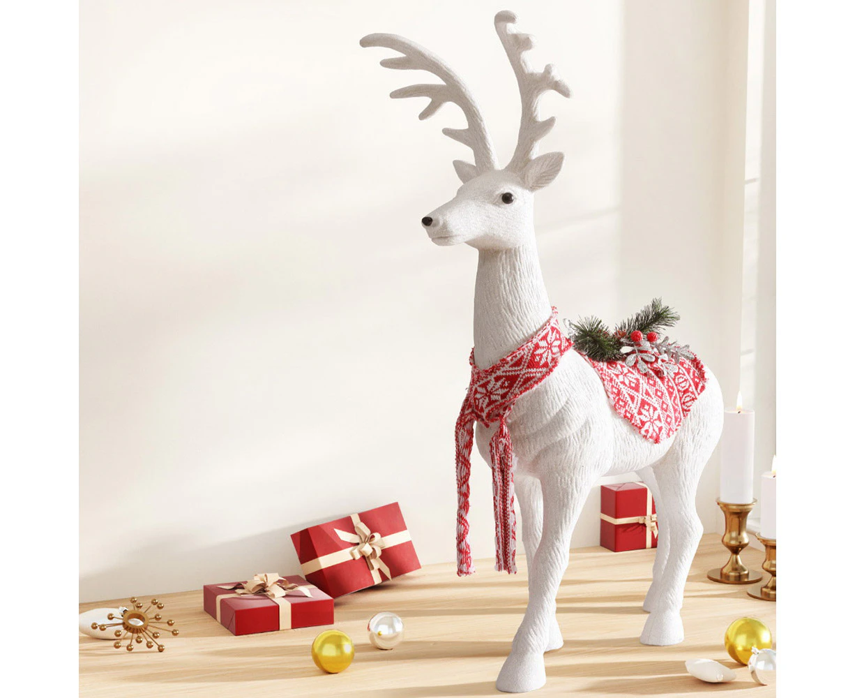 Jingle Jollys Christmas Reindeer 80cm Glitter Deer Ornaments Party Decorations