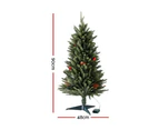 Jingle Jollys Mini Christmas Tree 90cm LED Xmas Tree Party Decorations