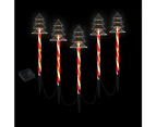 Jingle Jollys 5 PCS Christmas Lights Path Ground Light Garden Decorations 25 LED