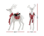 Jingle Jollys Christmas Reindeer 45cm Glitter Deer Ornaments Party Decorations