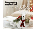 Jingle Jollys Christmas Reindeer 32cm Glitter Deer Ornaments Party Decorations