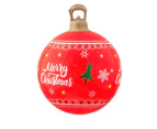 Jingle Jollys Christmas Inflatable Ball Led  60cm Decoration Giant Bauble Red