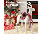 Jingle Jollys Christmas Reindeer 45cm Glitter Deer Ornaments Party Decorations