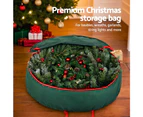 Jingle Jollys Christmas Garland Wreath Storage Bag Baubles Ornaments Container