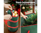 Jingle Jollys Christmas Tree Baubles Storage Bag Set Ornaments Container Box