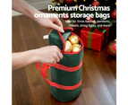 Jingle Jollys Christmas Baubles Storage Bag Xmas Ornaments Bag Container Green