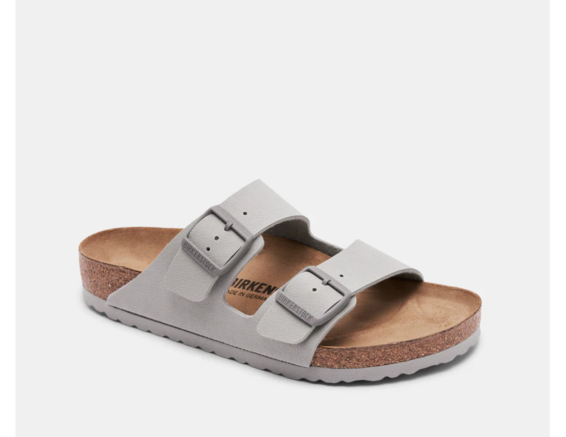 Birkenstock Unisex Arizona Birko-Flor Regular Fit Sandals - Stone Coin