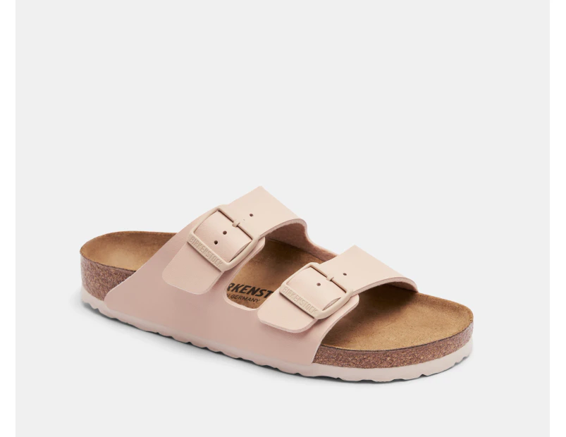 Birkenstock Unisex Arizona Birko-Flor Narrow Fit Sandals - New Beige