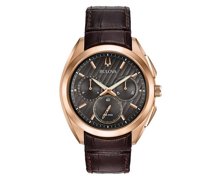 Bulova Curv Chronograph Rose Gold-Tone Men's Watch (97A124)