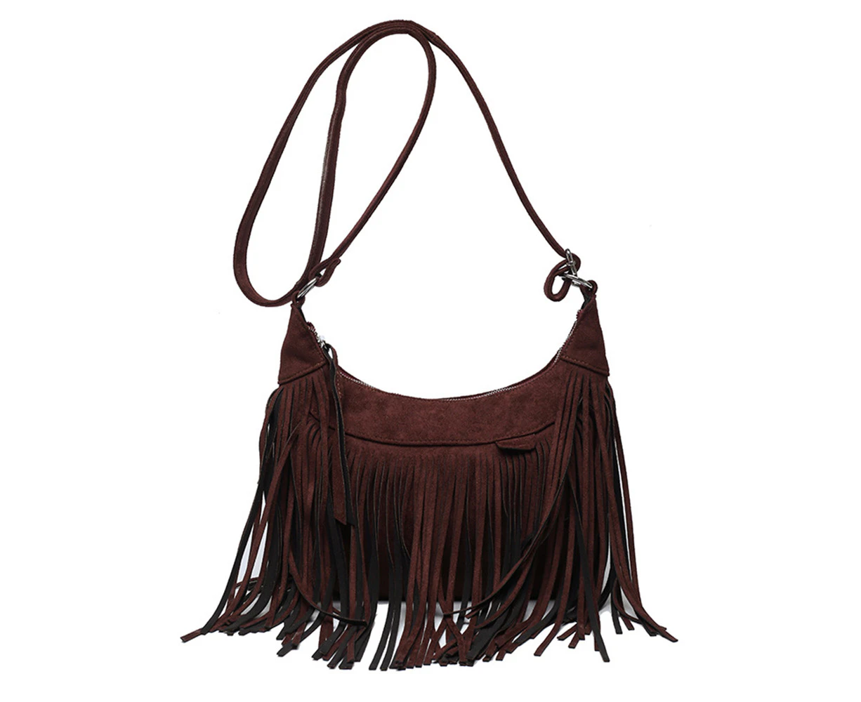 Fashion Tassel Shoulder Bag with Adjustable Strap (Repeated)