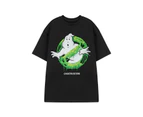 Ghostbusters Unisex Adult Slime Logo Short-Sleeved T-Shirt (Black) - NS8488