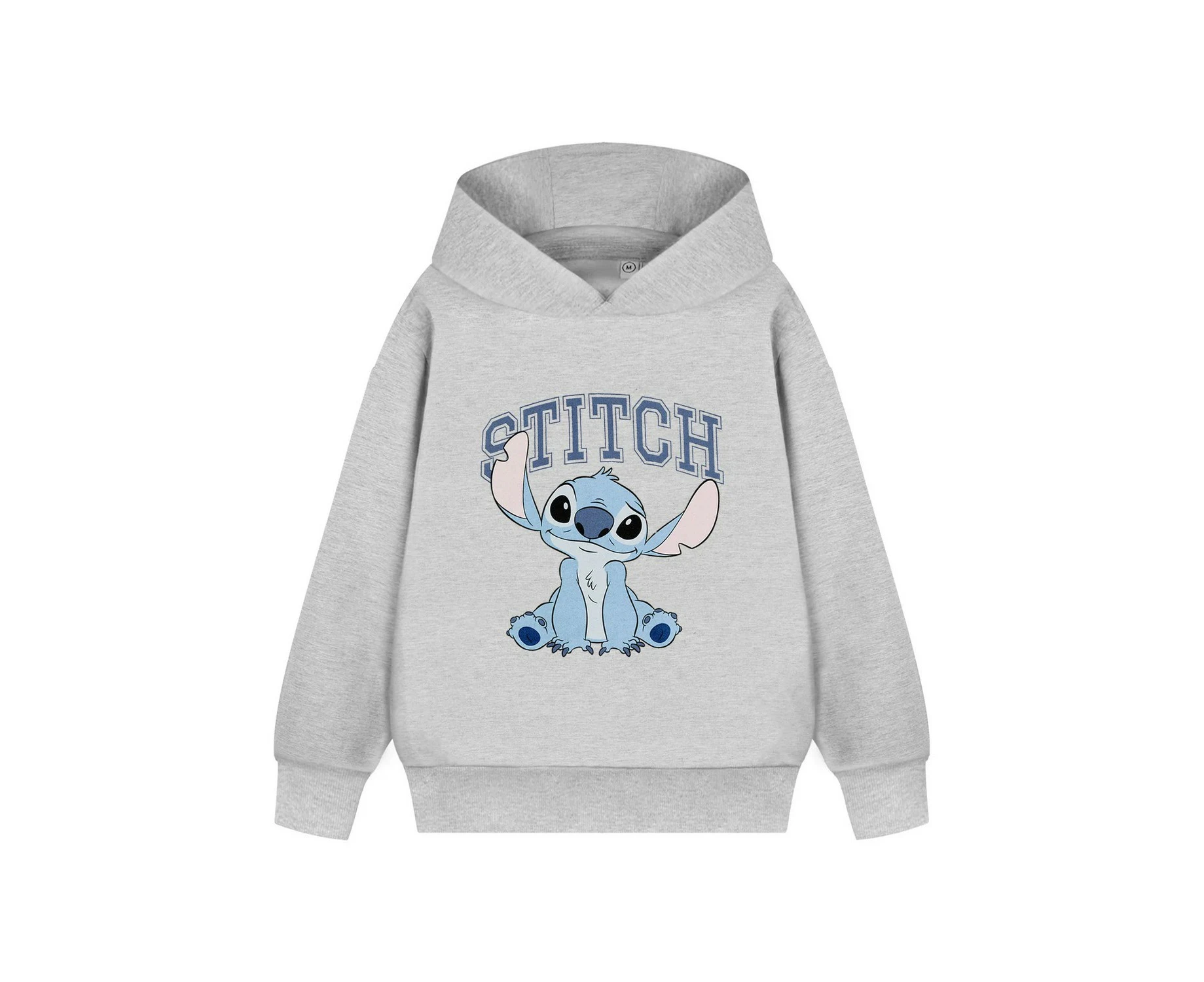 Lilo & Stitch Girls College Hoodie (Grey Marl) - NS8491